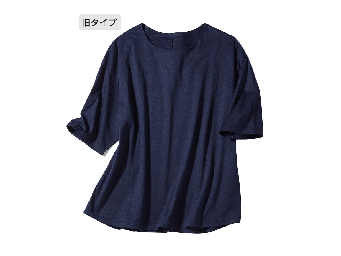 ずっと快適 夏の涼しいＴシャツ【広告商品】(02_Ｍ 69_ダークネイビー