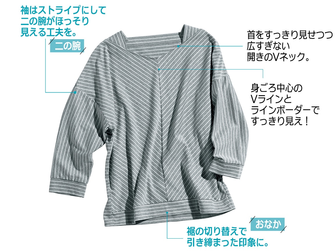 ゆったりボーダープルオーバー ゆったりボーダープルオーバー