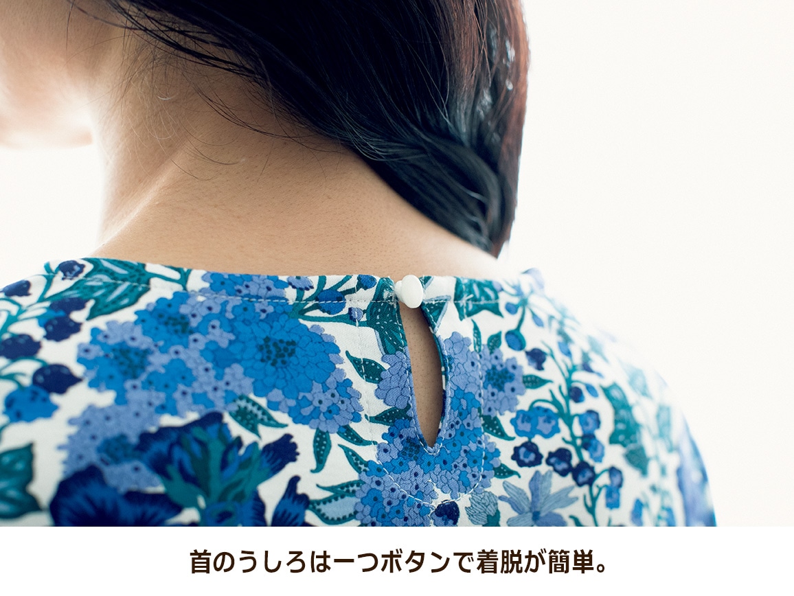 リバティプリントチュニック(七分袖) リバティプリントチュニック(七分袖)