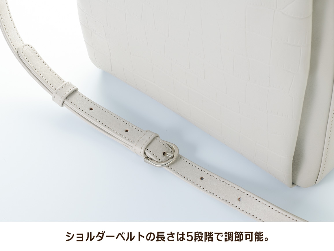 型押し牛革ショルダー 型押し牛革ショルダー