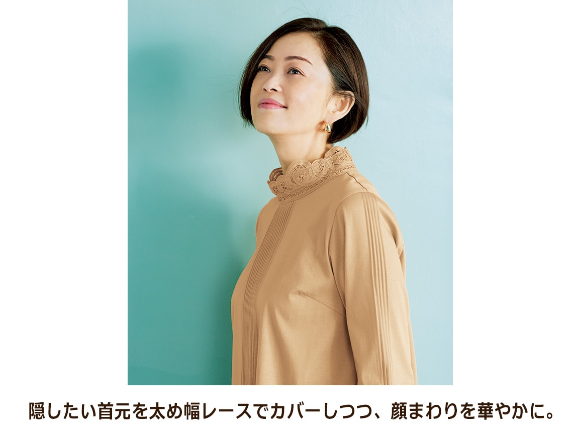 バテンレース使いチュニック【広告商品】 バテンレース使いチュニック【広告商品】