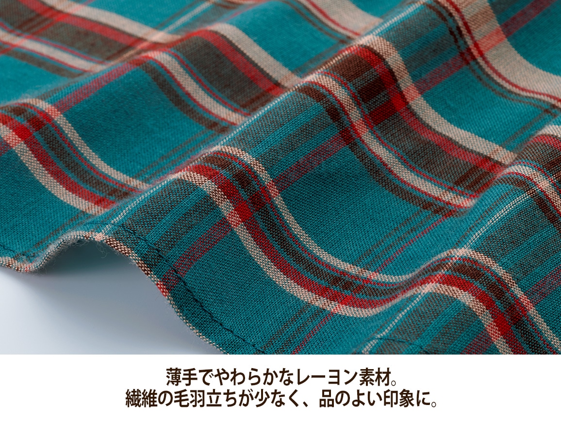 チェック柄タックチュニック チェック柄タックチュニック