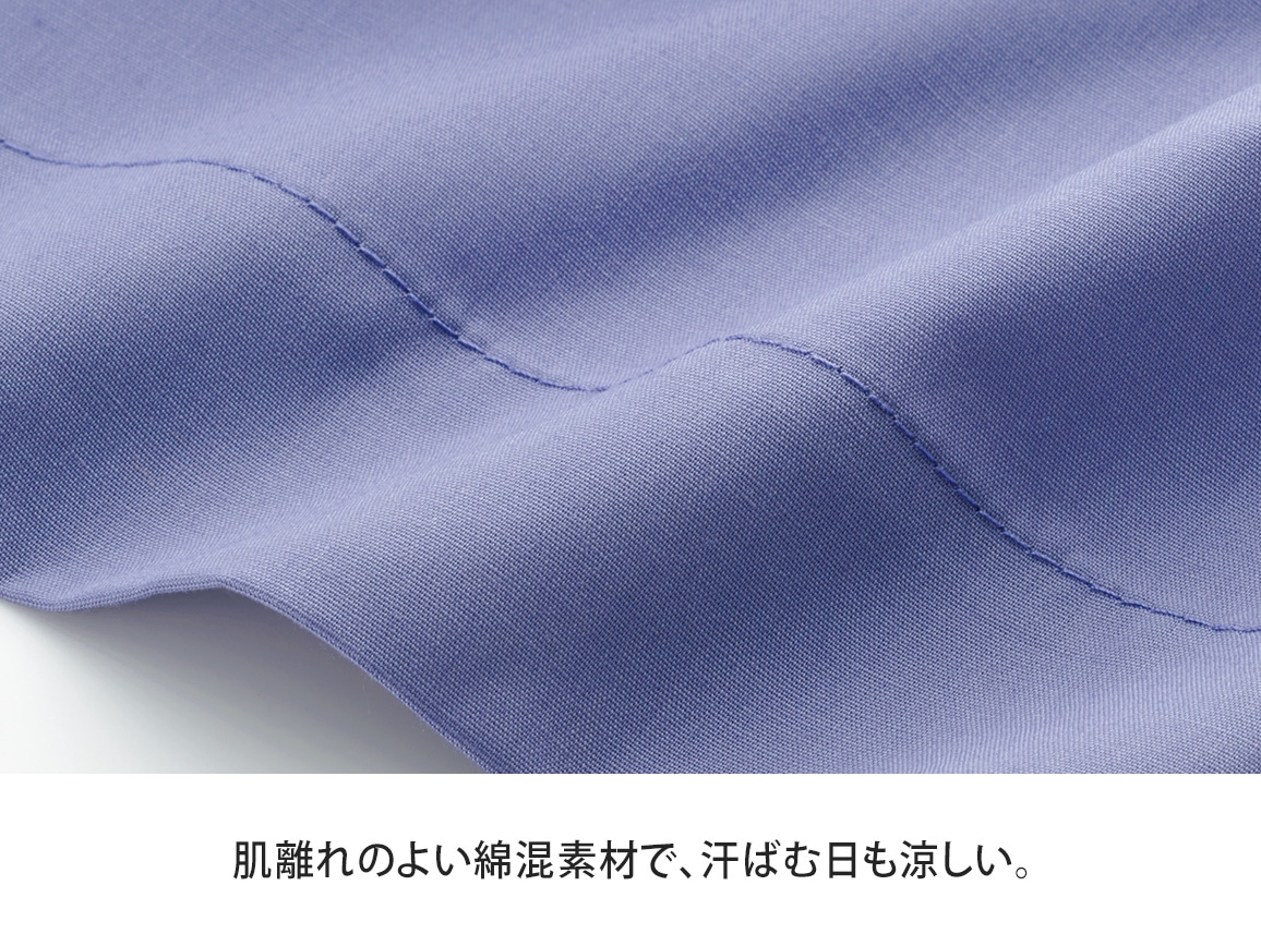 タックデザインワンピース(02_M 69_ダークネイビー