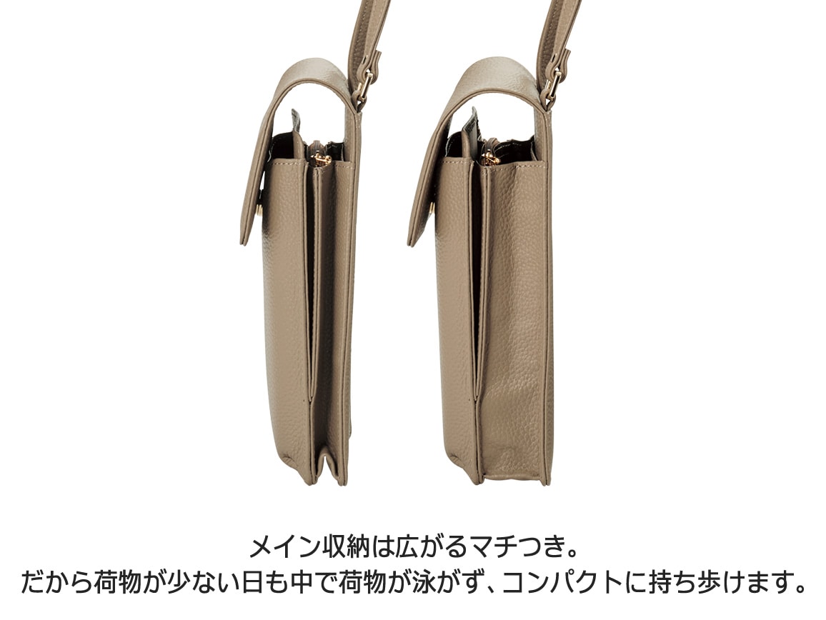 牛革スマホポシェットEX(74_プラム): ｜ カタログ通販のハルメク