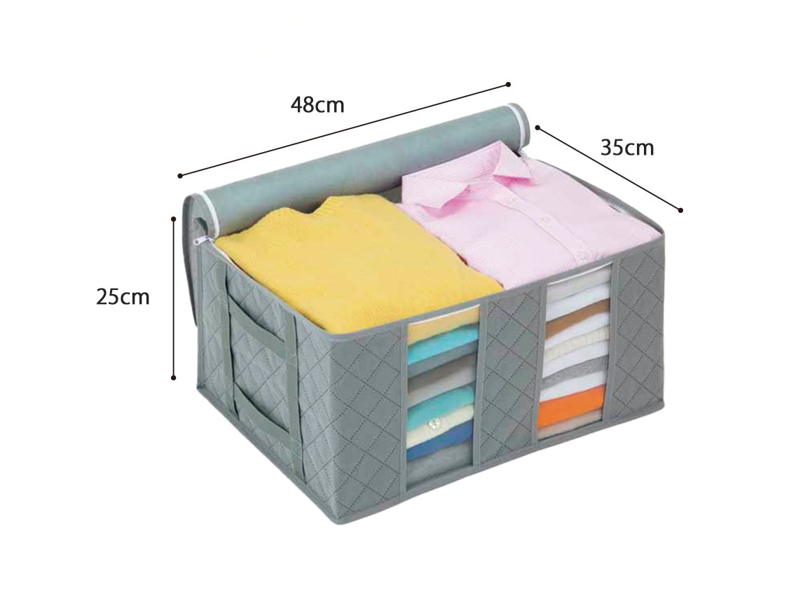 持ち手が便利 活性炭衣類収納袋(4個組) 持ち手が便利 活性炭衣類収納袋(4個組)