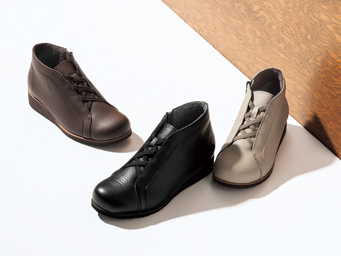 やわらかレザー裏起毛シューズ やわらかレザー裏起毛シューズ