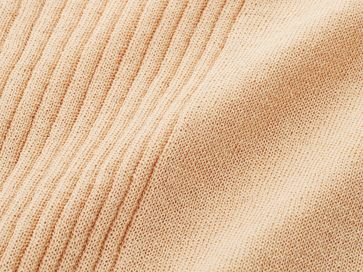 綿混さらさらニットブルゾン 綿混さらさらニットブルゾン