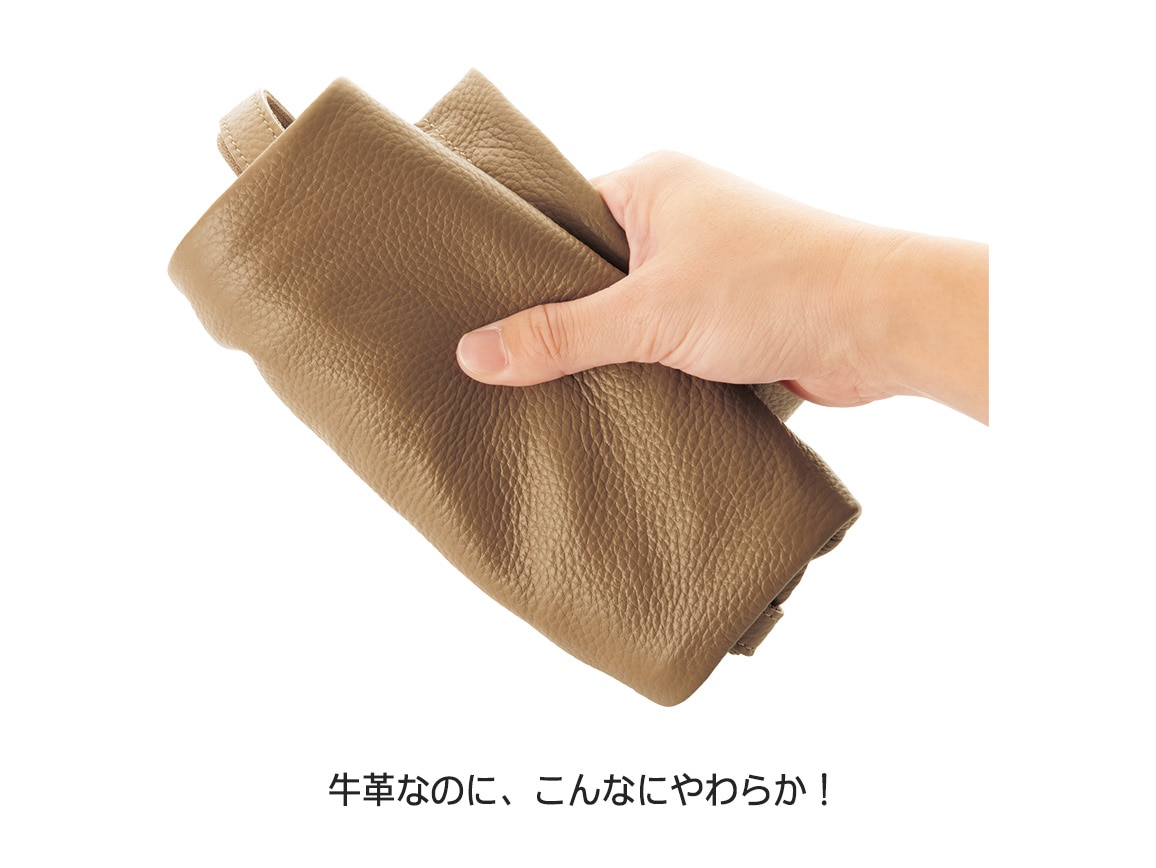 やわらか牛革2層ポシェット やわらか牛革2層ポシェット