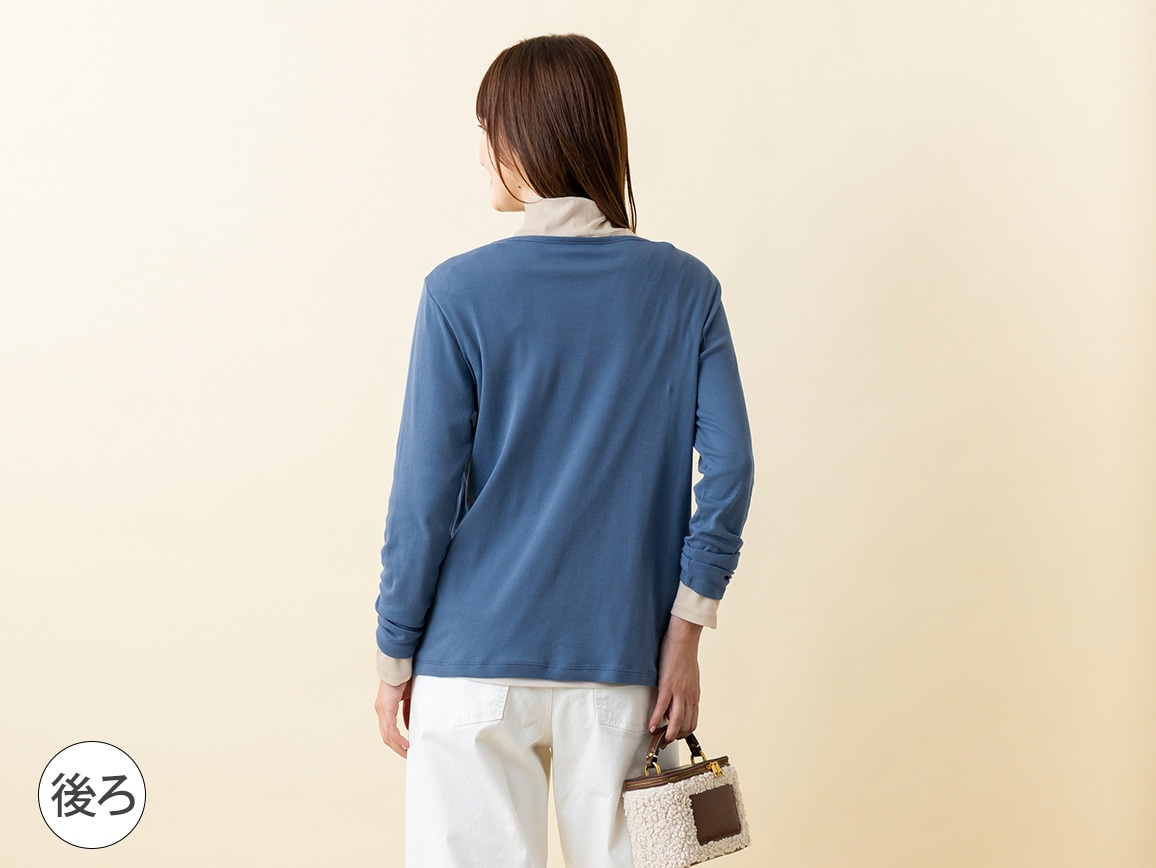 ハイネック×クルーネック2枚組プルオーバー ハイネック×クルーネック2枚組プルオーバー