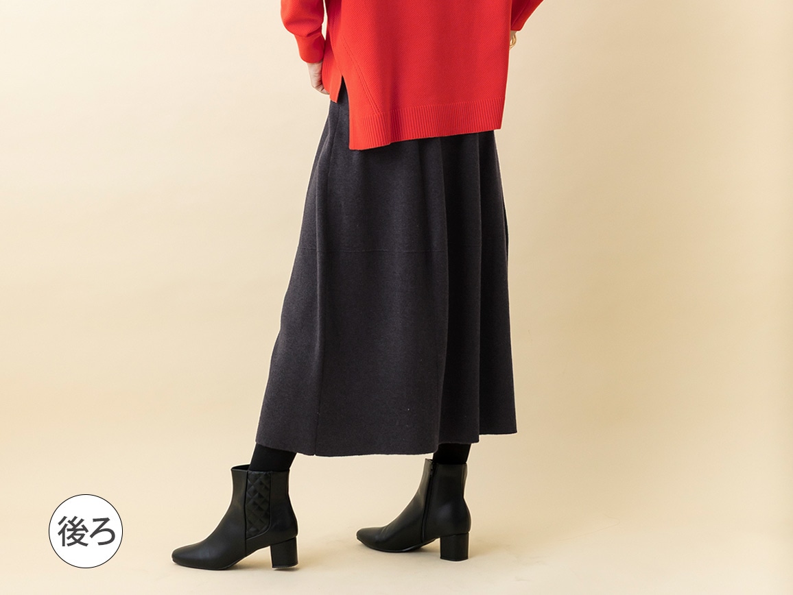 コクーンニット切り替えスカート コクーンニット切り替えスカート