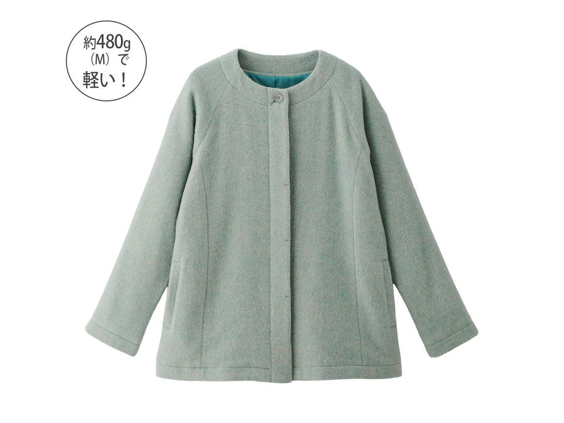 サスティナブルウールハーフコート サスティナブルウールハーフコート