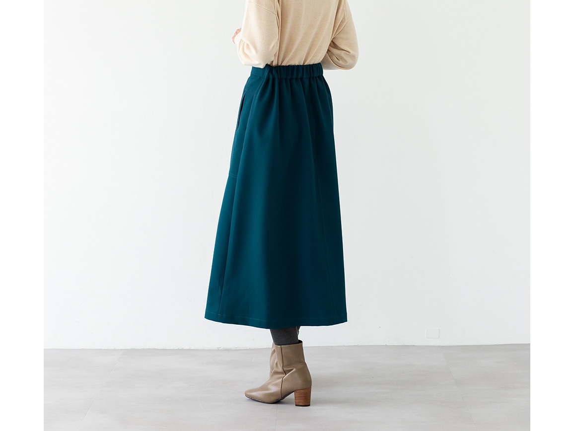 ステッチデザイン台形スカート ステッチデザイン台形スカート