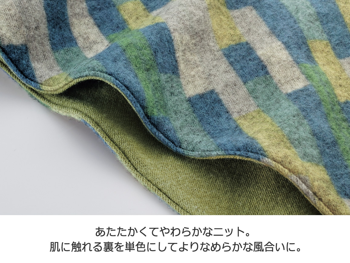 ニットプリントスカーフ ニットプリントスカーフ