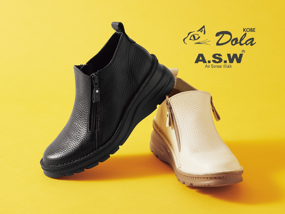 Dola・牛革ダブルファスナースリッポン Dola・牛革ダブルファスナースリッポン