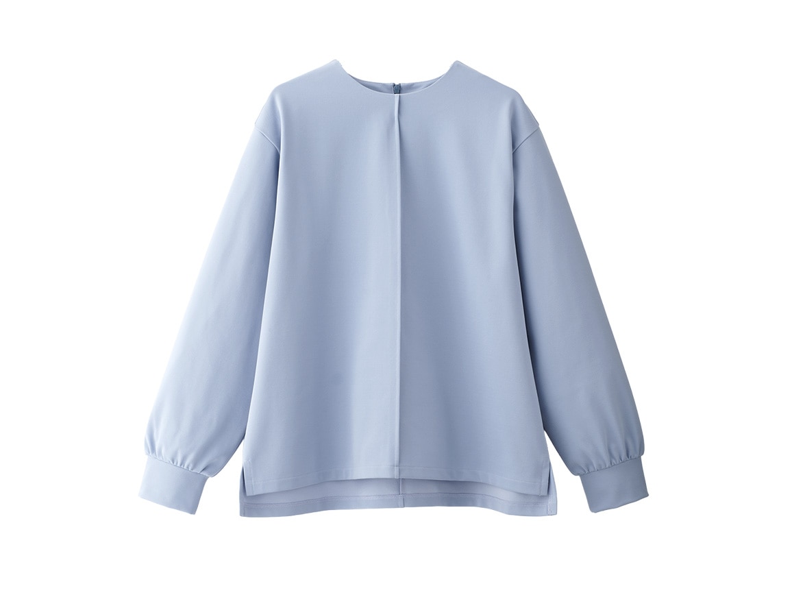 【先行】ブラウス見えプルオーバー×スカート 【先行】ブラウス見えプルオーバー×スカート