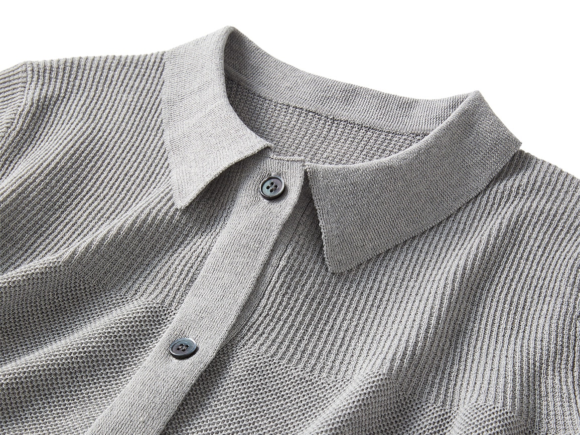 綿混襟つきカーディガン【広告商品】 綿混襟つきカーディガン【広告商品】