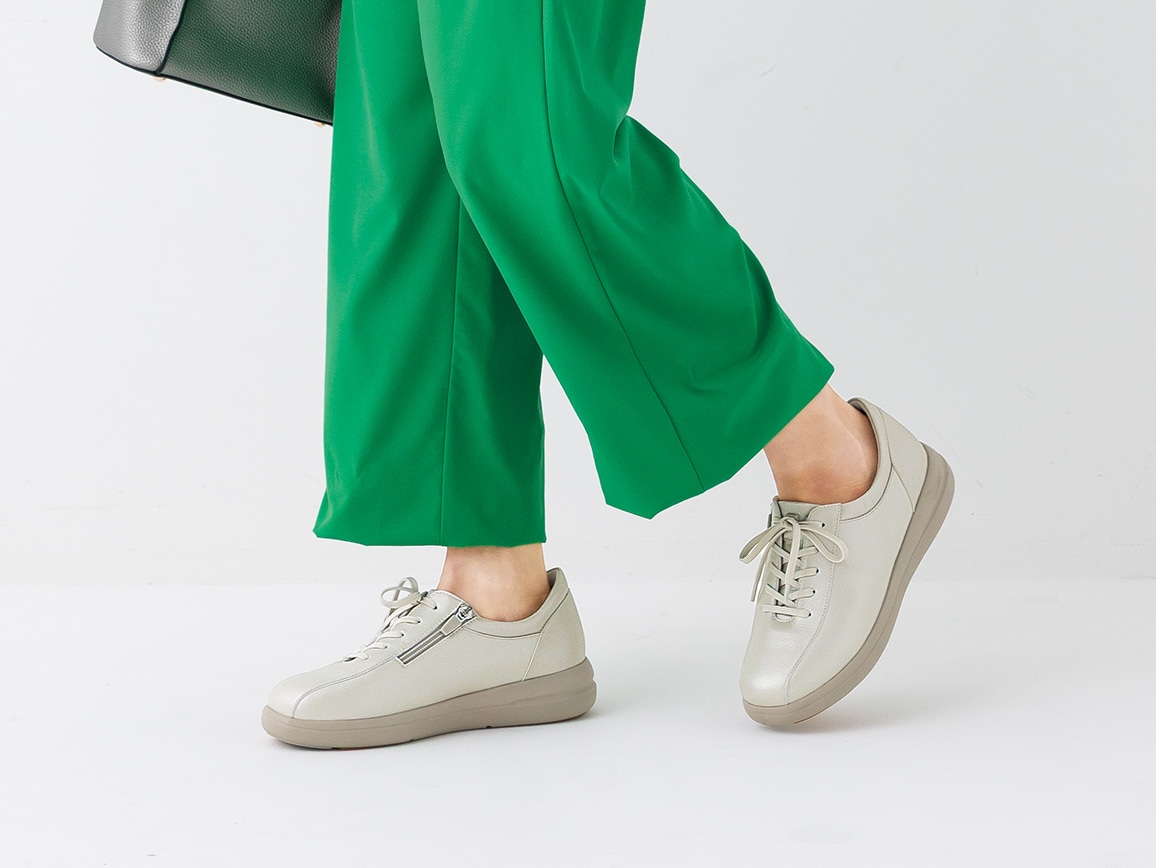 ハルメク シープレザー4Eスニーカー ハルメク シープレザー4Eスニーカー