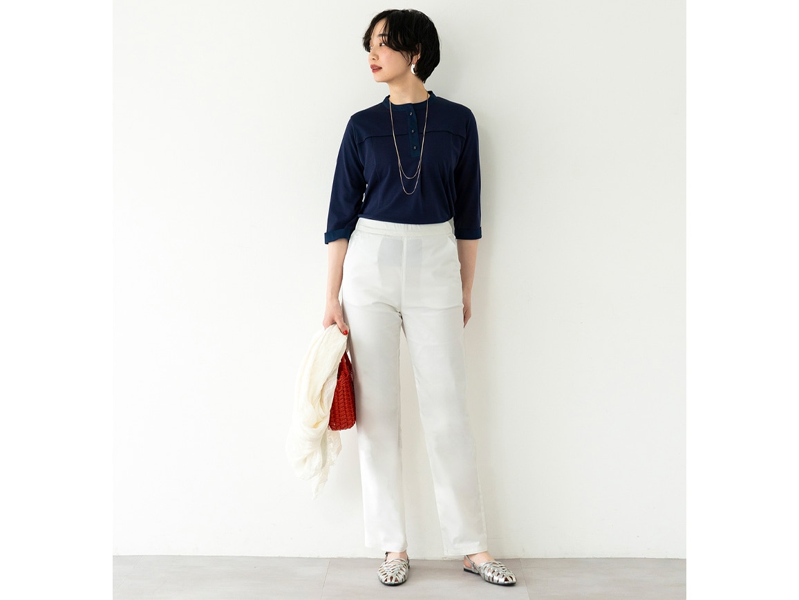 【先行】涼感ストレッチストレートパンツ 【先行】涼感ストレッチストレートパンツ