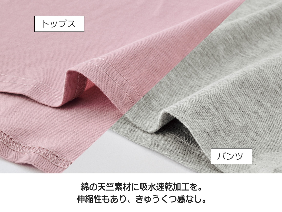 FILA 速乾コットンルームウエア上下セット(半袖) FILA 速乾コットンルームウエア上下セット(半袖)