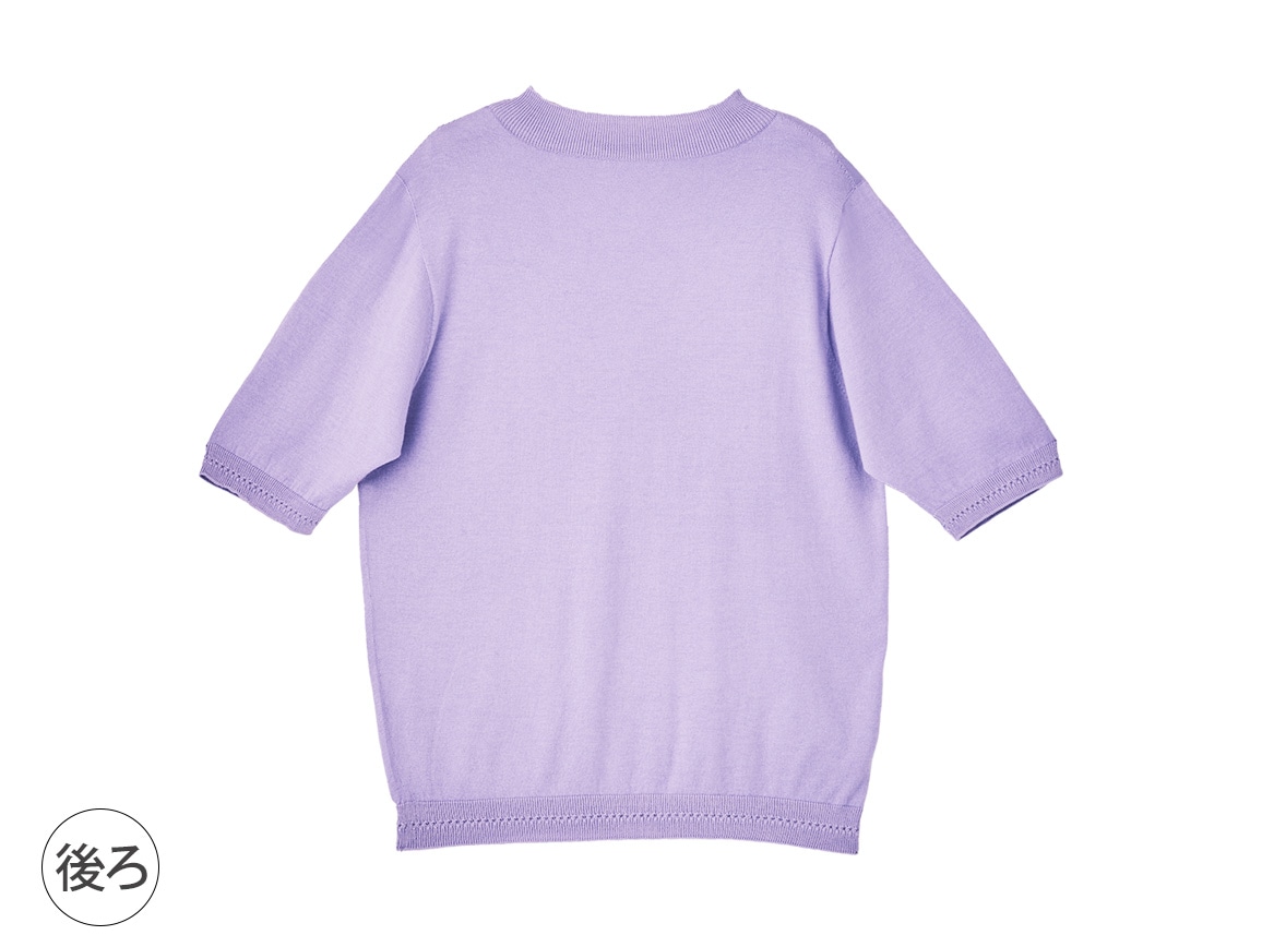 ハルメク 洗濯機で洗える コットンシルクニット ハルメク 洗濯機で洗える コットンシルクニット