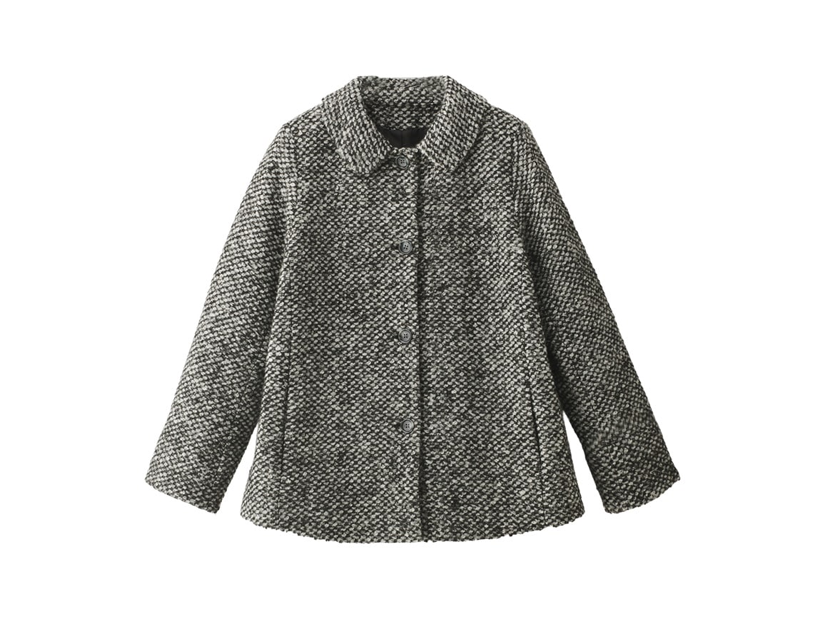 襟もと2WAYスライバーニットジャケット 襟もと2WAYスライバーニットジャケット