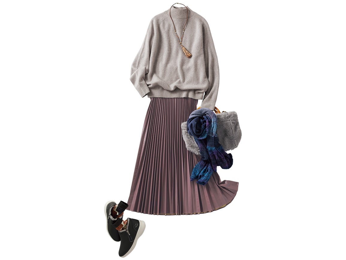 カシミヤハイネックセーター カシミヤハイネックセーター