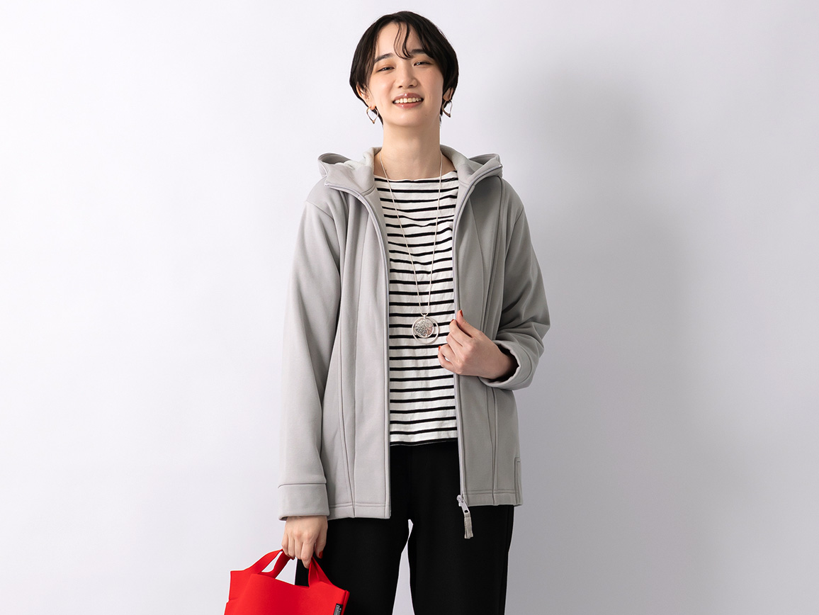 裏起毛フーディーブルゾン 裏起毛フーディーブルゾン