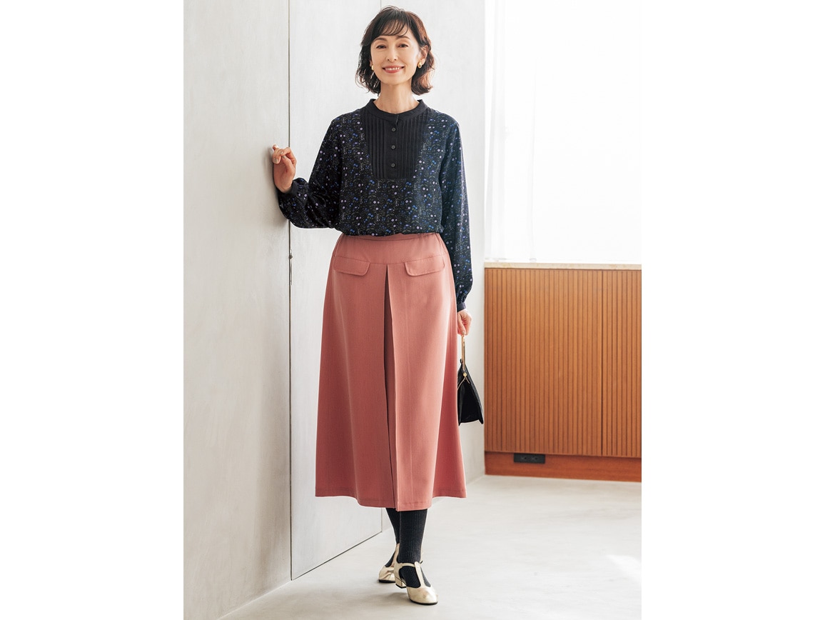 ポケットデザイン台形スカート ポケットデザイン台形スカート