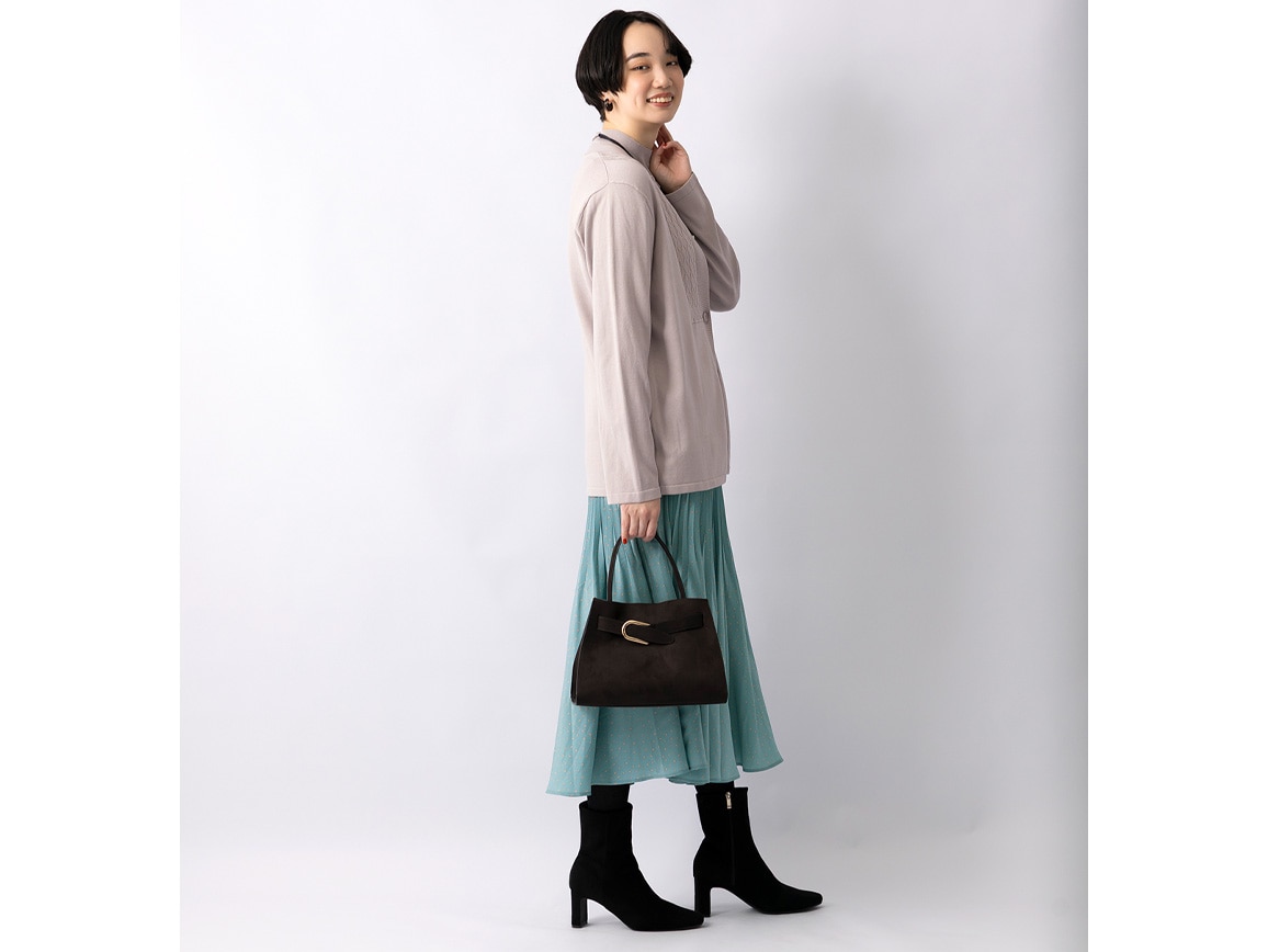 【先行】編み柄デザインニットアンサンブル 【先行】編み柄デザインニットアンサンブル