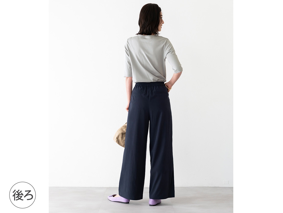 鹿の子編みカーデ×無地インナーアンサンブル 鹿の子編みカーデ×無地インナーアンサンブル