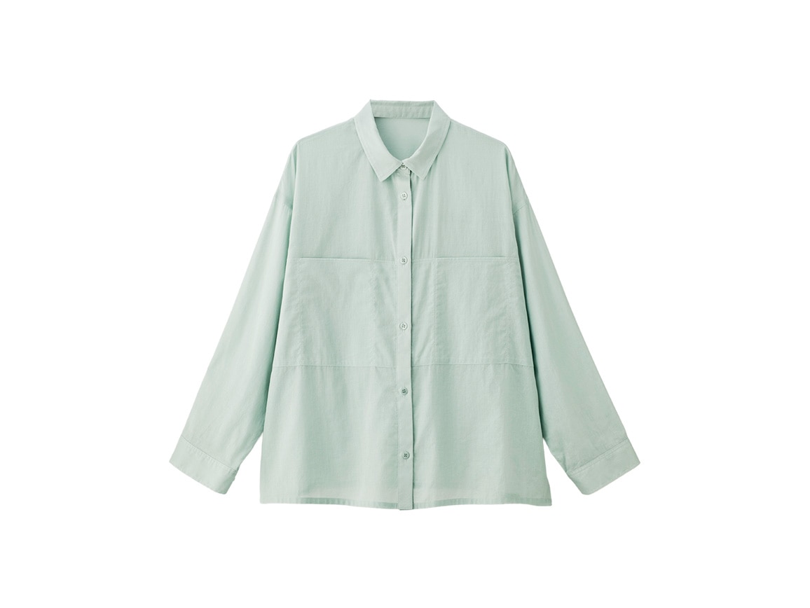 シアーコットンボクシーブラウス シアーコットンボクシーブラウス