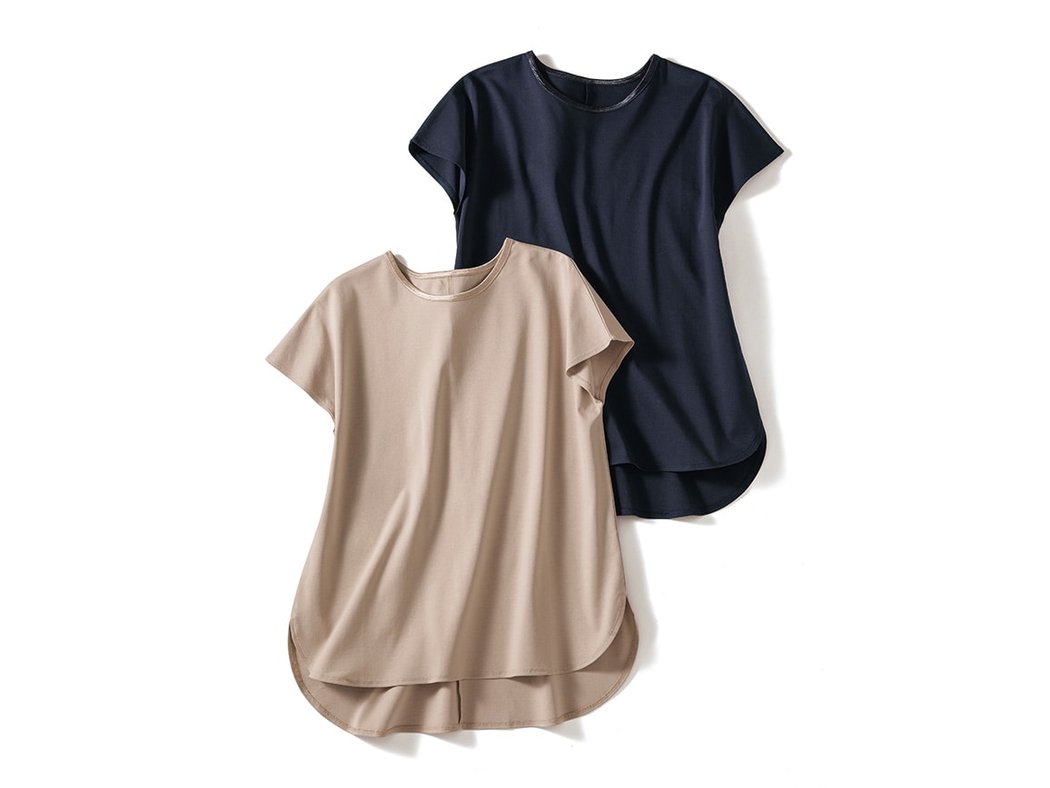 シンプルコットンフレンチスリーブ シンプルコットンフレンチスリーブ