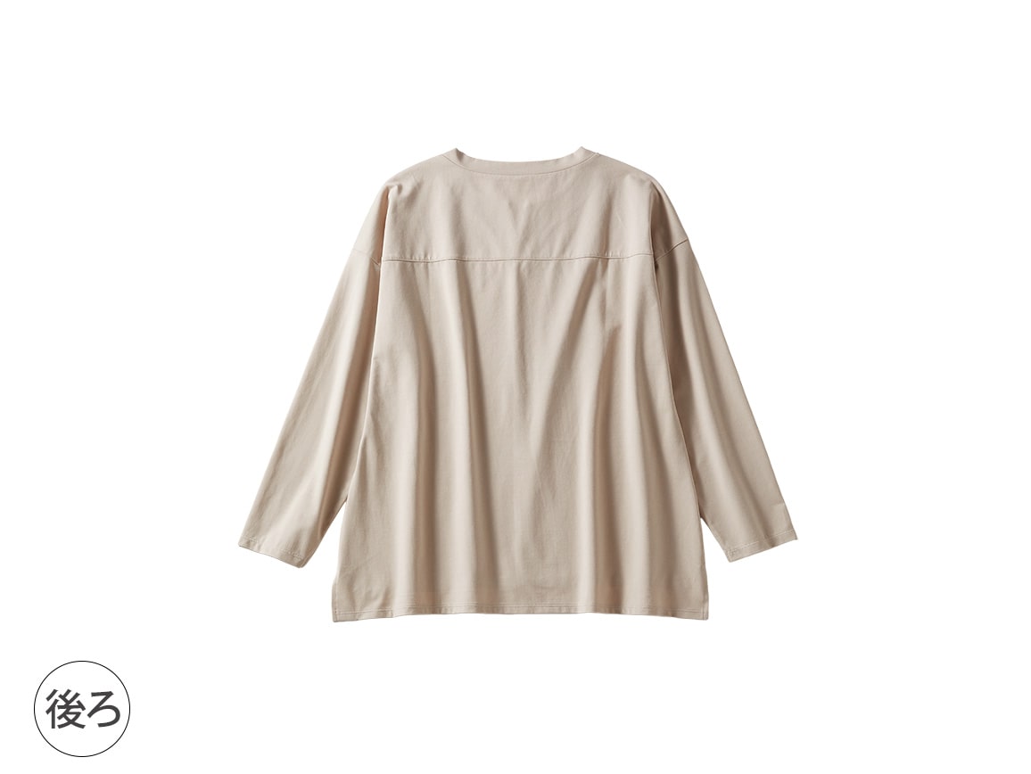 UVカット涼感キーネックプルオーバー【広告商品】 UVカット涼感キーネックプルオーバー【広告商品】