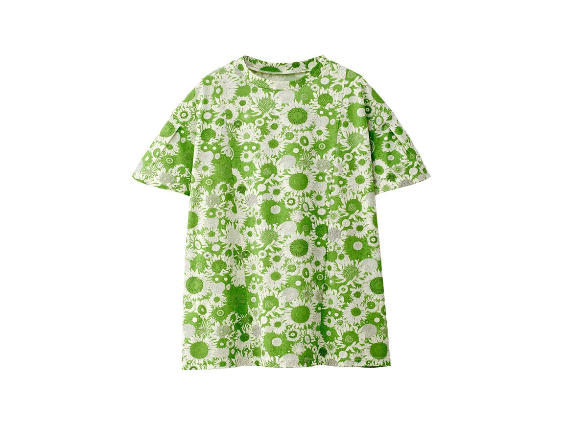 リバティプリントタック袖TシャツEX リバティプリントタック袖TシャツEX