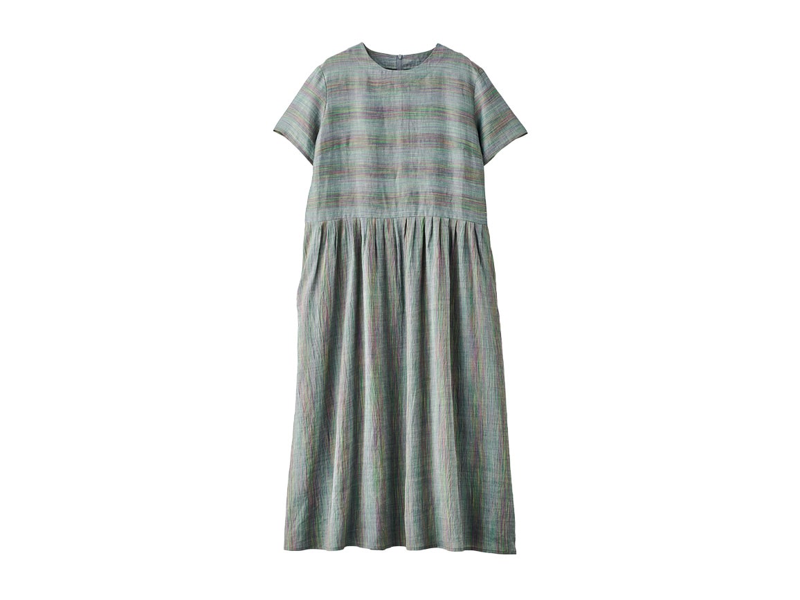 【先行】滋賀近江の麻リラックスワンピース 【先行】滋賀近江の麻リラックスワンピース