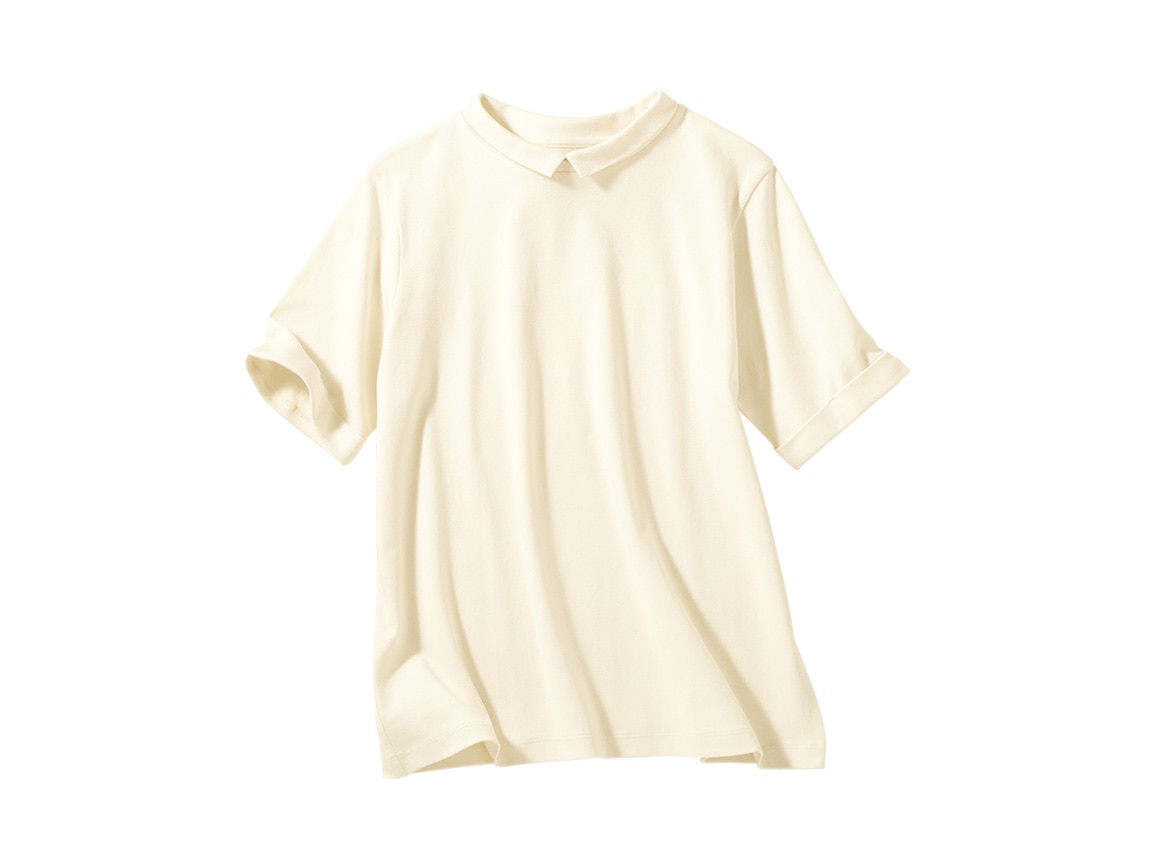 キレイが続く襟つきゆったりTシャツ(半袖) キレイが続く襟つきゆったりTシャツ(半袖)