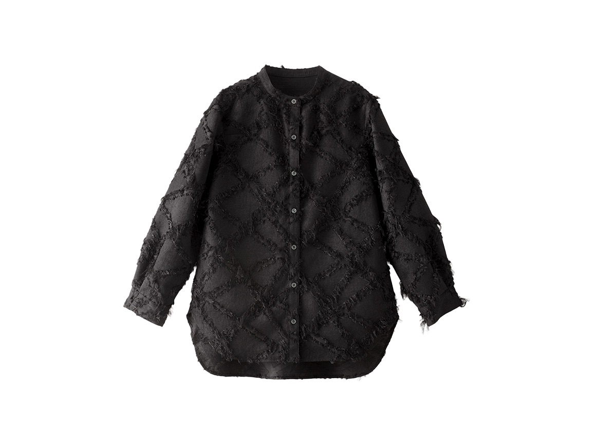 カットジャカードロングシャツ カットジャカードロングシャツ