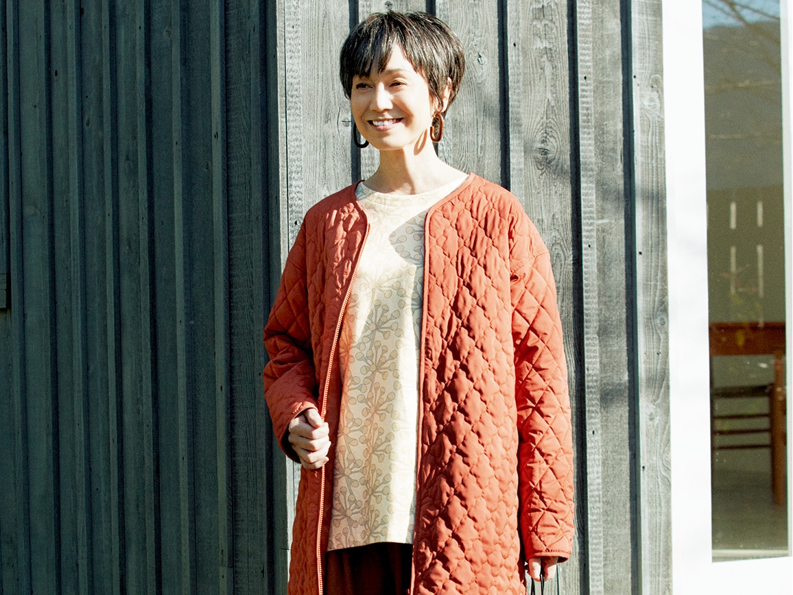 北欧系プリントチュニック 04 ｌｌ 93 クリーム ベージュ 公式 ハルメク通販サイト