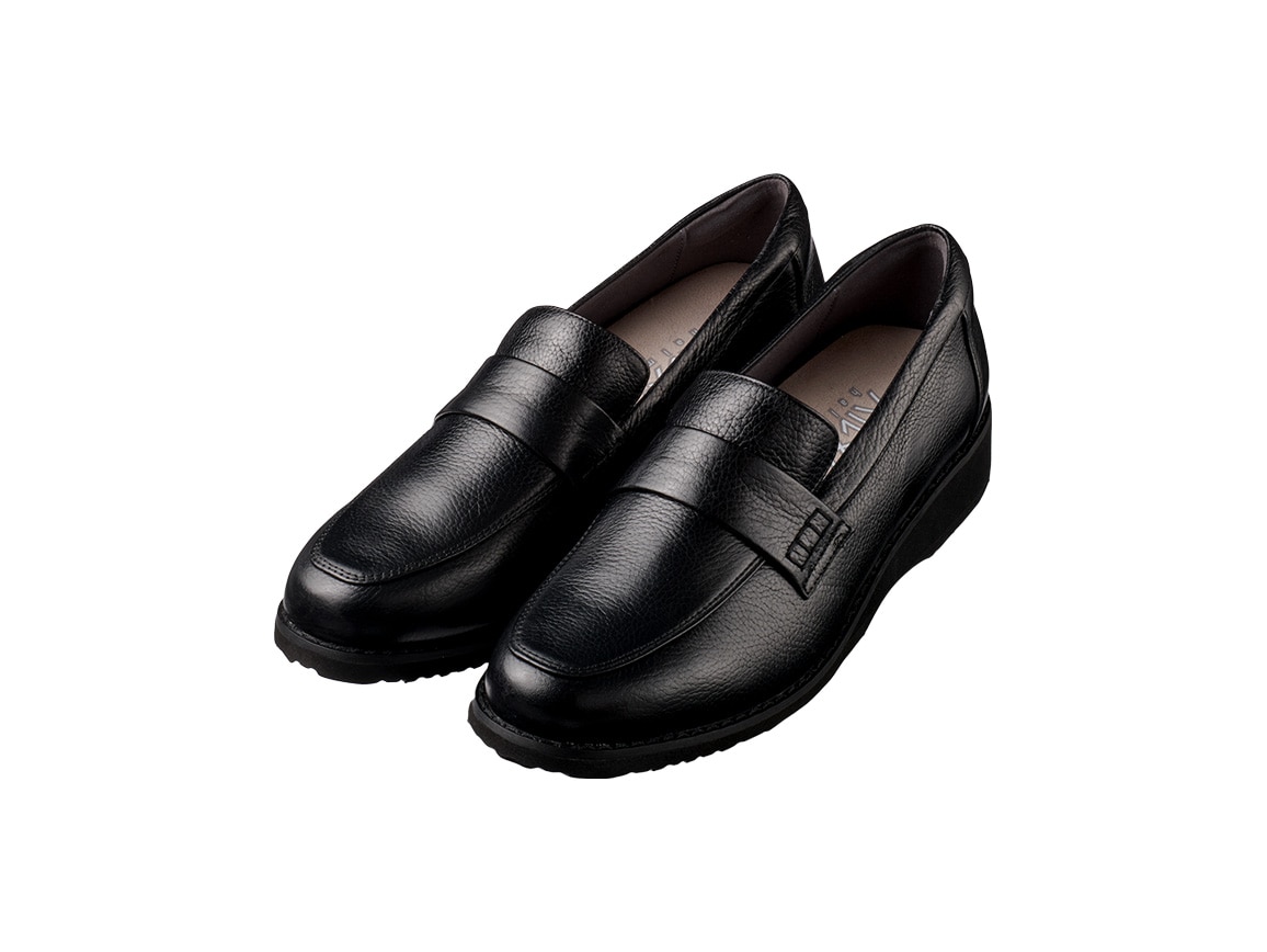 ハルメク はっ水革ローファー ハルメク はっ水革ローファー