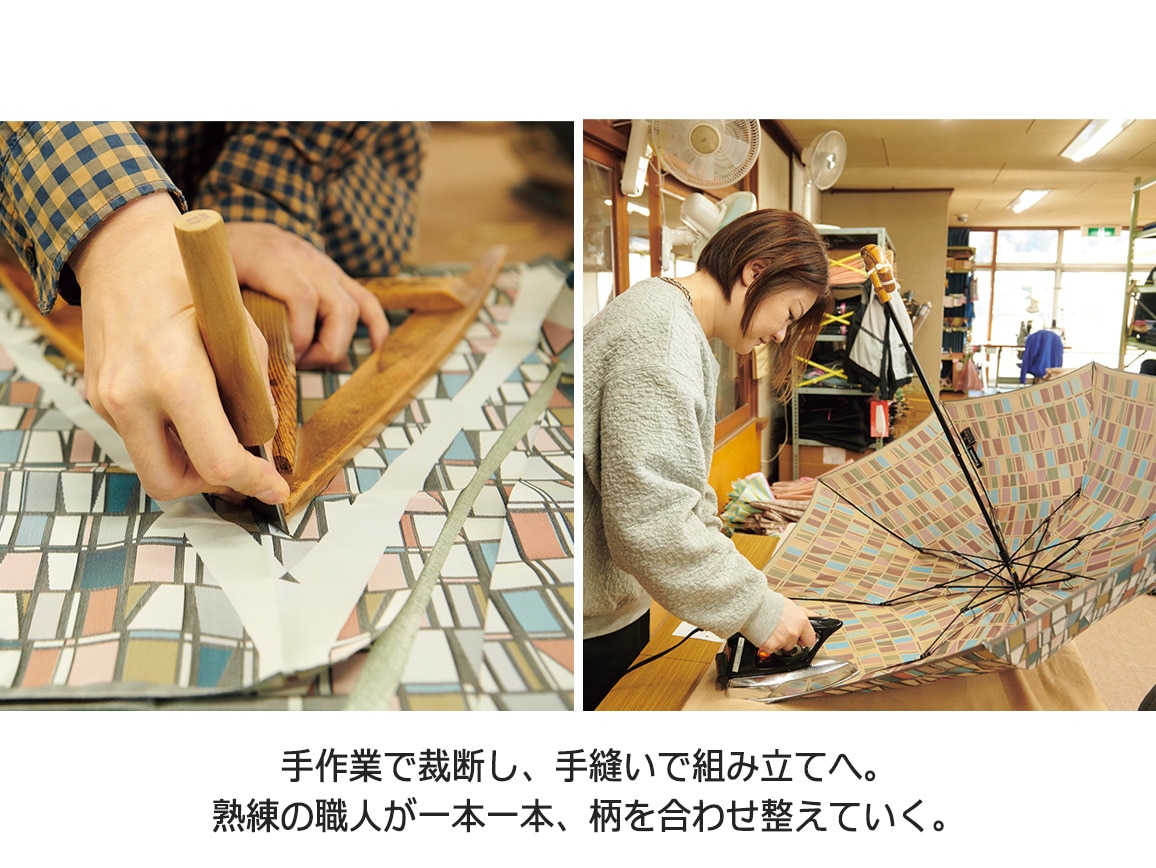 フィンレイソン×槇田商店の2段折日傘 フィンレイソン×槇田商店の2段折日傘