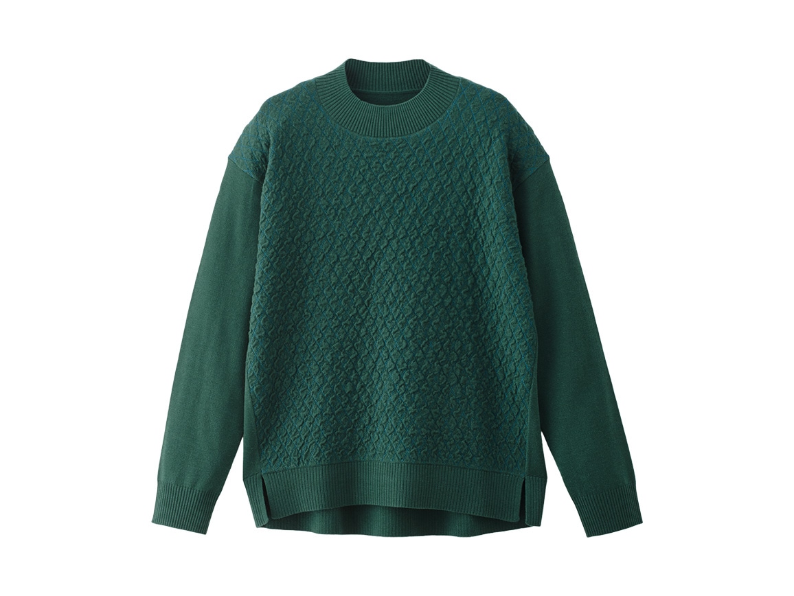 ふくれジャカードセーター ふくれジャカードセーター