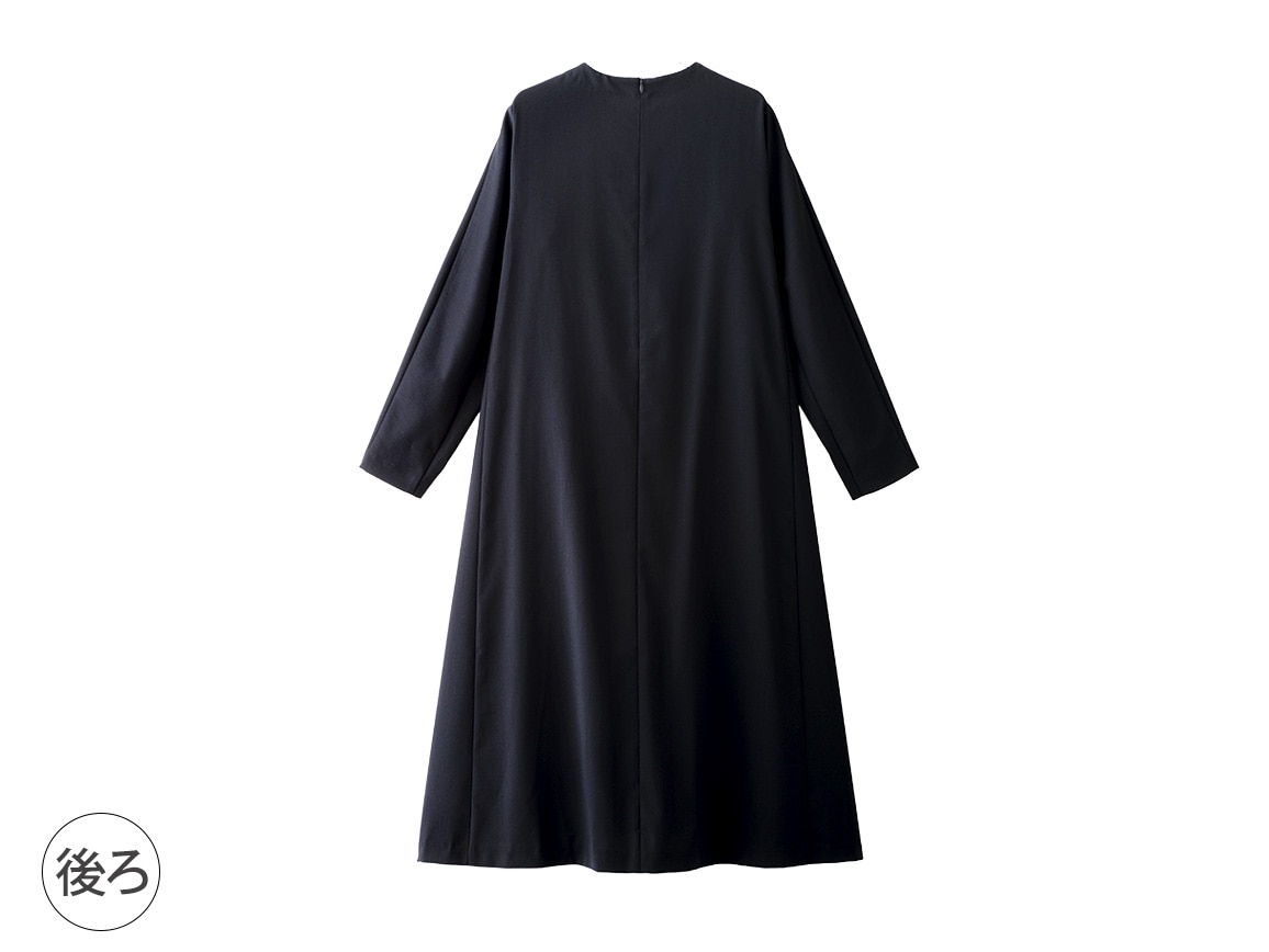 ミックスツイード調ドッキングワンピース ミックスツイード調ドッキングワンピース