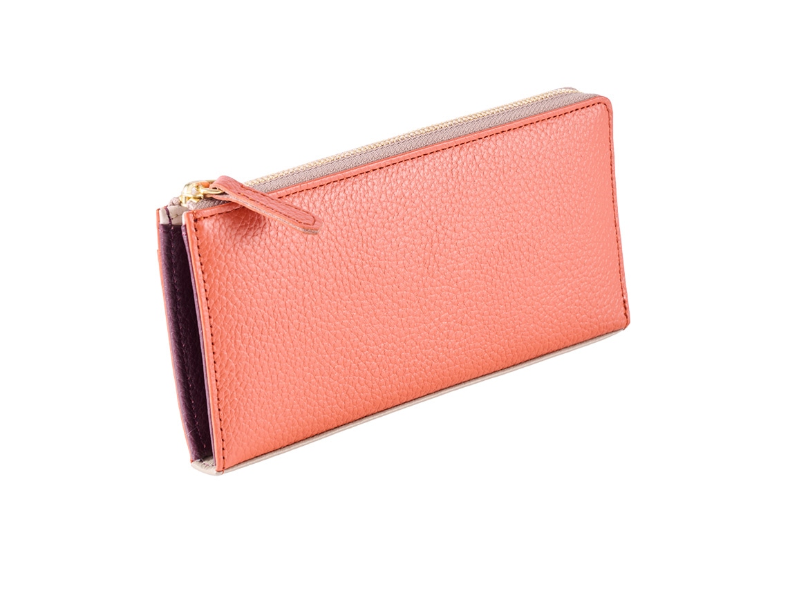 日本製 ガバッと開いて出し入れしやすいコンパクトな長財布 日本製 ガバッと開いて出し入れしやすいコンパクトな長財布