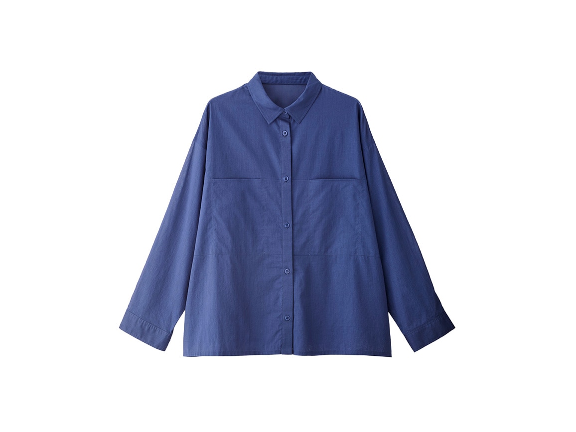 シアーコットンボクシーブラウス シアーコットンボクシーブラウス