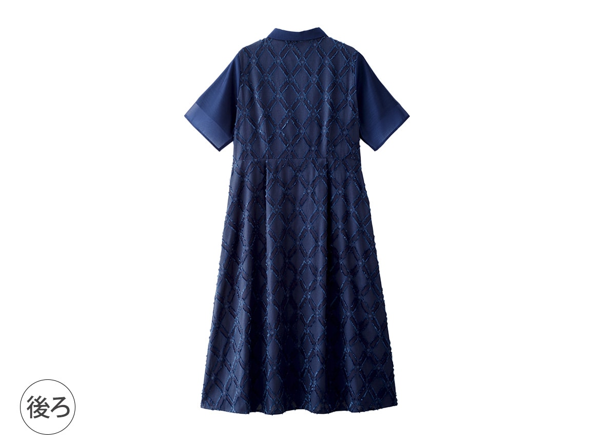 オーガンジージャカードワンピース オーガンジージャカードワンピース