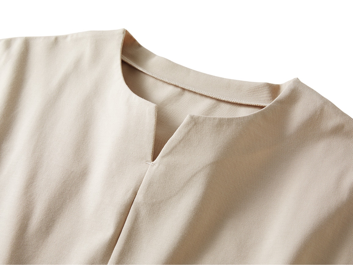 UVカット涼感キーネックプルオーバー【広告商品】 UVカット涼感キーネックプルオーバー【広告商品】