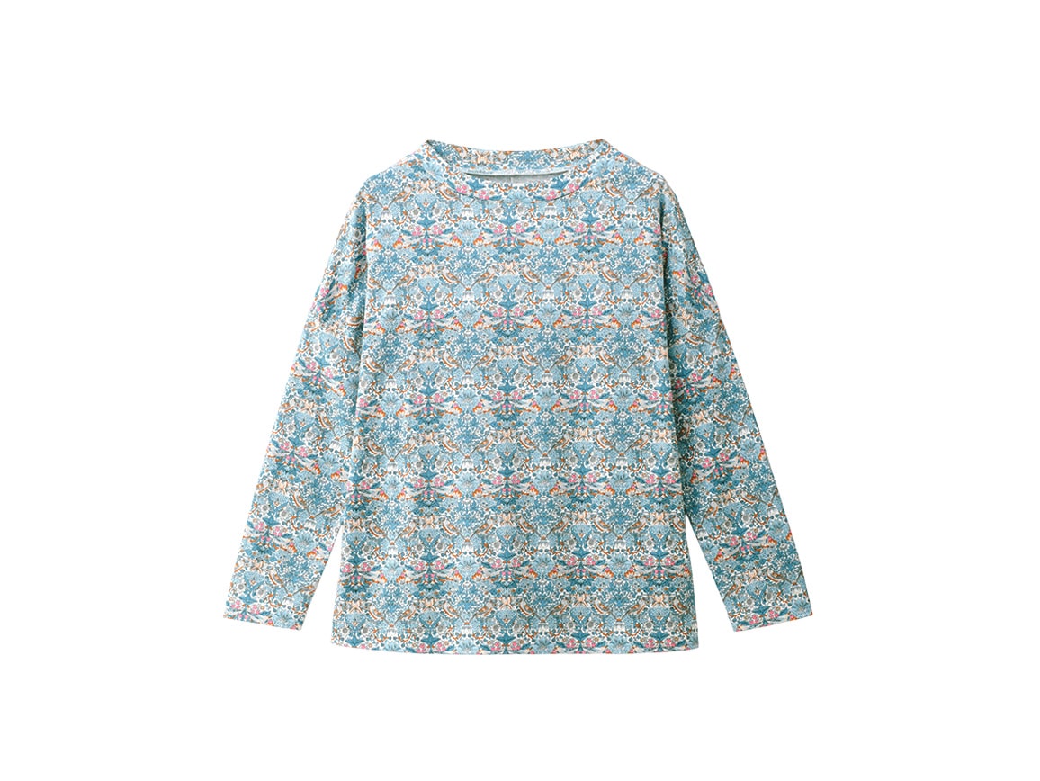 リバティプリントゆったり七分袖プルオーバー リバティプリントゆったり七分袖プルオーバー