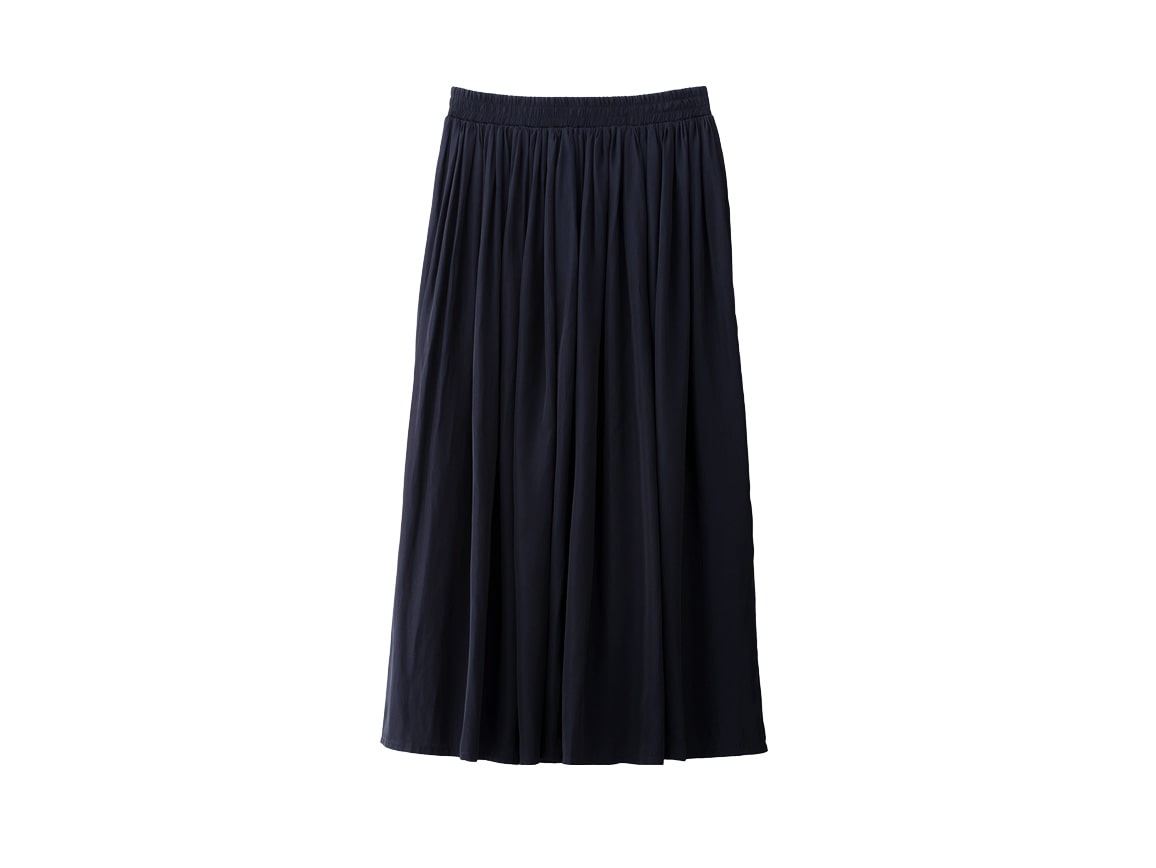 【先行】落ち感ドレープギャザースカート 【先行】落ち感ドレープギャザースカート