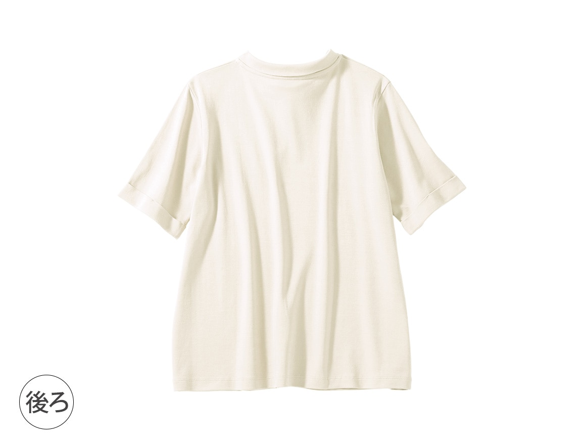 キレイが続く襟つきゆったりTシャツ(半袖) キレイが続く襟つきゆったりTシャツ(半袖)