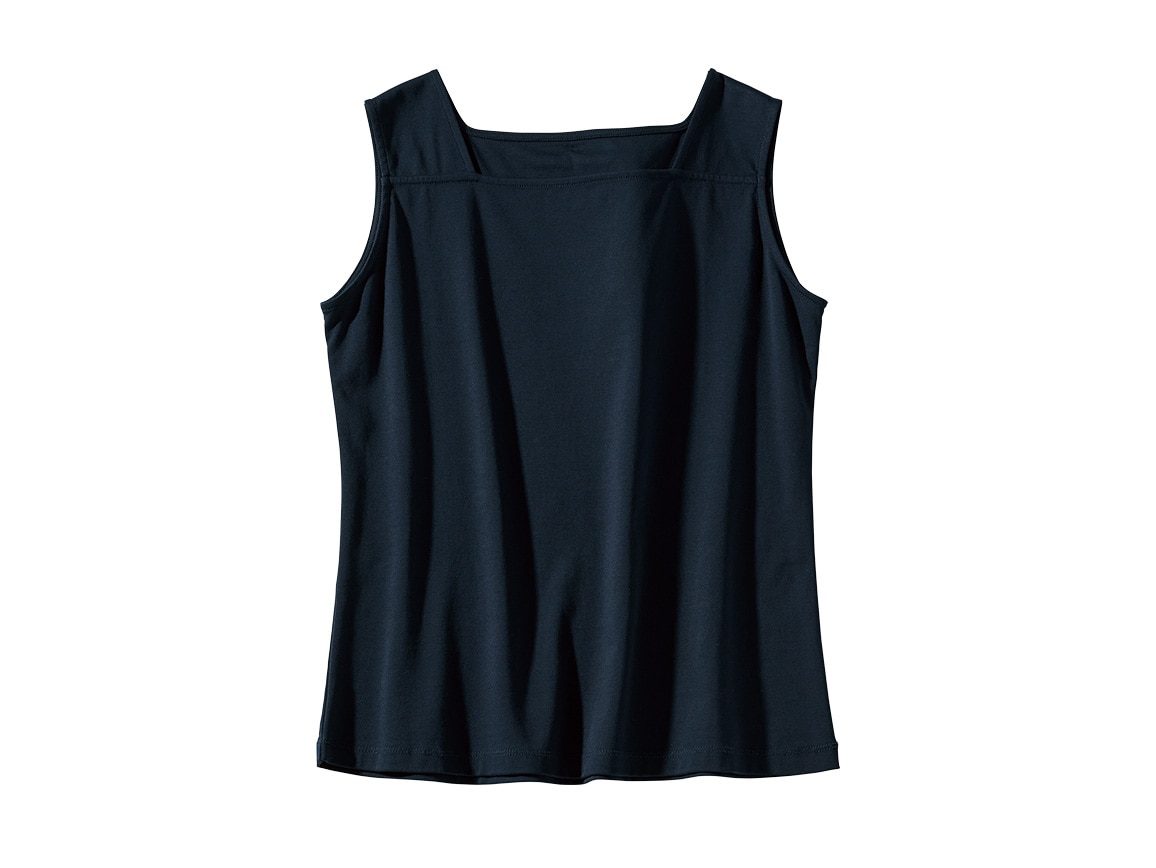 シンプルコットンタンクトップ シンプルコットンタンクトップ